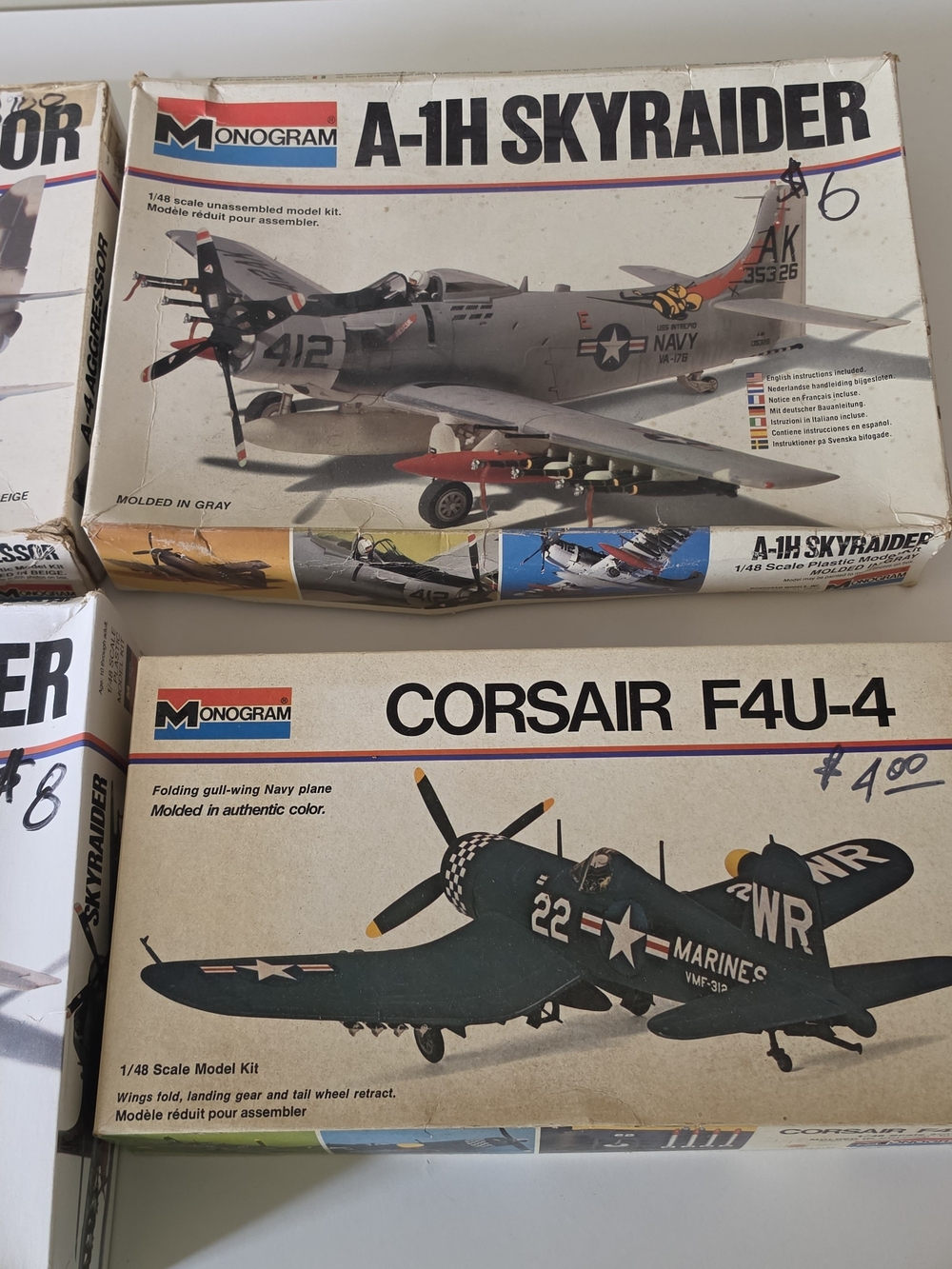 Monogram, Airplane Model Kit, bundle 4 boxes - Picture 3 of 8